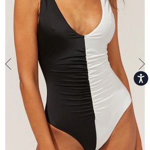 Solid and Striped Lucia One Piece